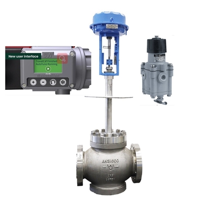 China DN200 válvula de controlo com Masoneilan SVI3-21111112 Valve Positioner 78-40 válvula redução de pressão