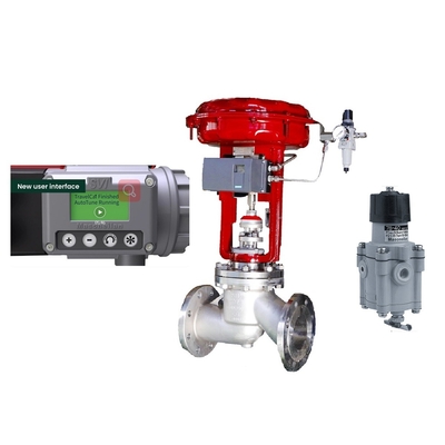 China DN200 válvula de controlo com Masoneilan SVI3-21111112 Valve Positioner 78-40 válvula redução de pressão