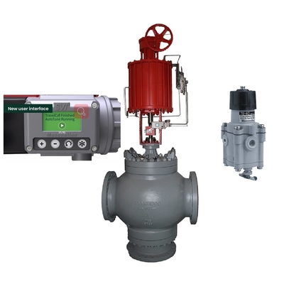China DN200 válvula de controlo com Masoneilan SVI3-21111112 Valve Positioner 78-40 válvula redução de pressão