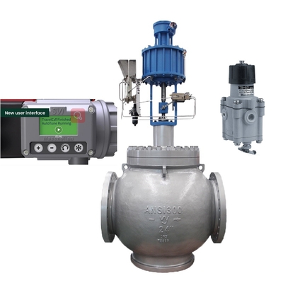China DN200 válvula de controlo com Masoneilan SVI3-21111112 Valve Positioner 78-40 válvula redução de pressão