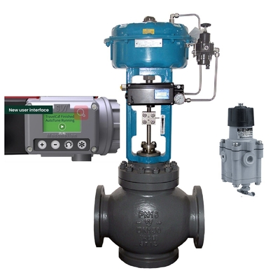China DN200 válvula de controlo com Masoneilan SVI3-21111112 Valve Positioner 78-40 válvula redução de pressão