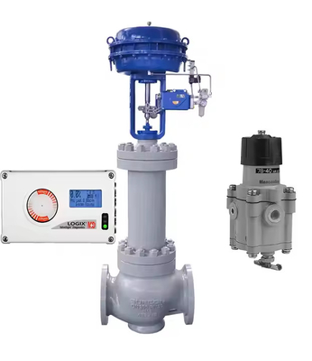 Válvula de controlo pneumático com Flowserve Logix 520MD posicionador para controlo de válvulas