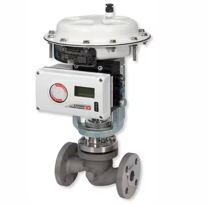 Válvula de controlo pneumático com Flowserve Logix 520MD posicionador para controlo de válvulas