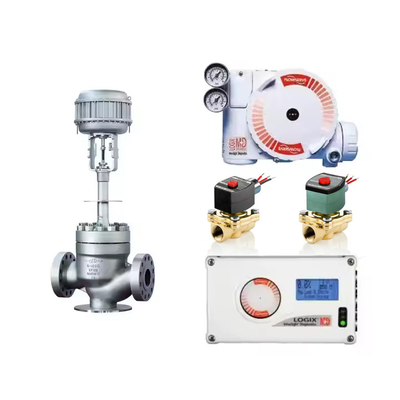 Válvula de controlo pneumático com posicionador de válvulas de fluxo-serviço Logix 520MD