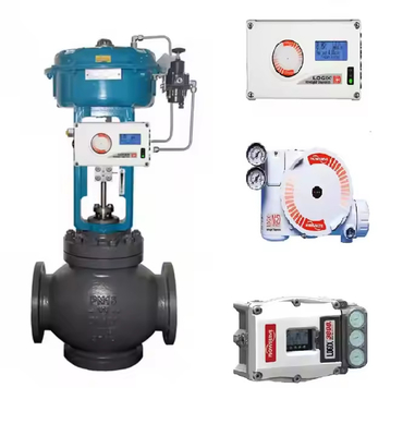 Positioner da válvula de Flowserve 3200MD com o regulador do filtro da válvula 67CFR de válvula de controle do fluxo e de ASCO 551 de solenoide