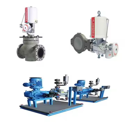 Positioner da válvula de Flowserve 3200MD com o regulador do filtro da válvula 67CFR de válvula de controle do fluxo e de ASCO 551 de solenoide