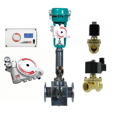 Posicionador digital de válvula de fluxo 3200MD original e novo com válvula solenoide ASCO 210