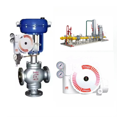 Válvula de controlo pneumática com fluxo-Ve posicionador série Logix 3200 e válvulas de solenoide Burkert