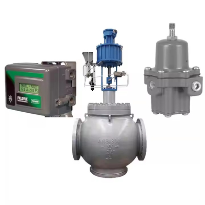 Fisher DVC2000 Valve Positioner Regulador de pressão de aço inoxidável com válvula de controlo DN200 doméstica