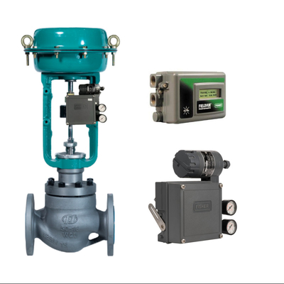 Novo e original Fisher 3582i Electro-Pneumatic Valve Positioner com reguladores de redução de pressão e válvula solenoide