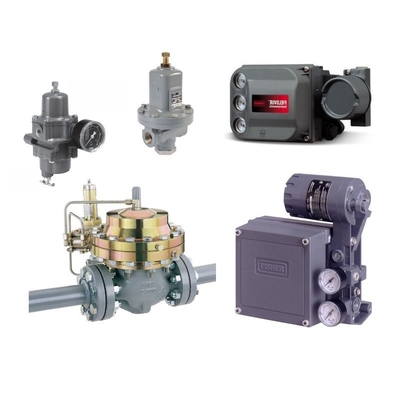 Válvula de controlo pneumática com Fisher 3582/3582i Electro-Pneumatic Valve Positioner e 4211 Positioner Transmitter Fornecedor em estoque