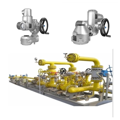 A válvula de controle de fluxo está equipada com o atuador de válvula Auma SQEx e o atuador elétrico à prova de explosão SQRV