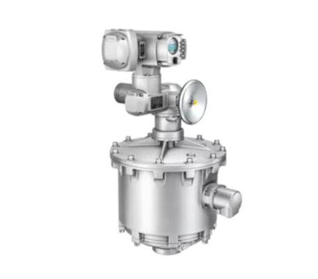 A válvula de regulação de fluxo está equipada com o dispositivo de segurança contra falhas do interruptor do atuador da válvula Auma FQM/FQMEx