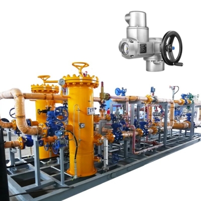 Valve Switching Skid com atuador de válvula elétrica Auma SO SOR atuador elétrico
