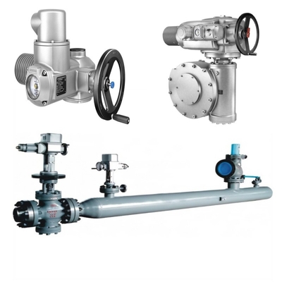 Control de pressão/corrente Deslizamento com atuador elétrico Auma SA/SQ e caixa de velocidades multi-rotação GK/GST/GHT