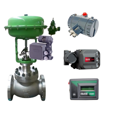 Válvula de controlo chinesa equipada com Fisher 3582i DVC6200 DVC2000 DVC510si posicionador de válvula inteligente e válvula solenoide ASCO