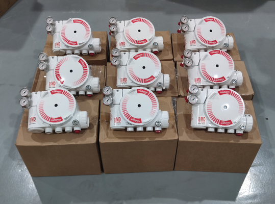Válvula de controlo pneumática linear com servidor de fluxo LOGIX 520MD Posicionador de válvula cardíaca digital e válvula solenoide ASCO em estoque