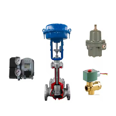 Válvulas de controlo de desempenho avançadas Masoneilan SVI II AP/ SVI 2 Posicionador de válvula digital com actuador pneumático / parte de válvula