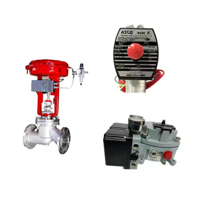 China válvula de controlo com Masoneilan SVI2-21113121 posicionador de válvula e Emerson Asco L339 série válvula solenoide universal