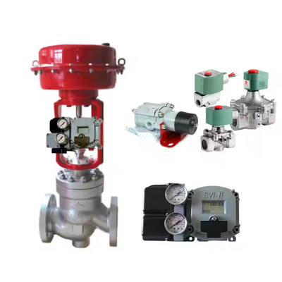 Válvula chinesa avançada de aço inoxidável Válvula de controle de corpo superior de carbono com posicionador de válvulas Masoneilan SVI2
