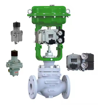 Válvula chinesa avançada de aço inoxidável Válvula de controle de corpo superior de carbono com posicionador de válvulas Masoneilan SVI2