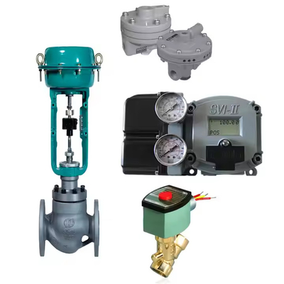 Válvula de controlo chinesa com Masoneilan SVI2 SVI II posicionador de válvula digital com reforço B200/B400 com válvula solenoide Asco