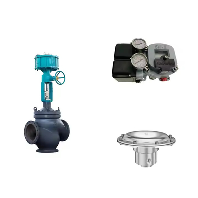 Venda quente válvula de controlo pneumático com Masoneilan SVI2-21123111 posicionador e Tescom 26-1100 válvula de regulação de pressão