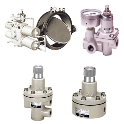 Deslizamento da válvula de controlo de caudal equipada com válvula de controlo KOSO 710C 7300RA cilindro PRF400 válvula de redução de pressão do filtro