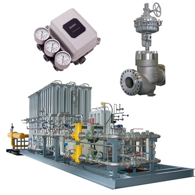 Deslizamento de válvula de controle de fluxo equipado com válvulas KOSO 500M/500D e 5200LA/6300LA Actuadores pneumáticos EP800 posicionadores de válvula