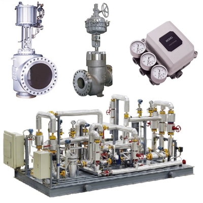 Deslizamento de válvula de controle de fluxo equipado com válvulas KOSO 500M/500D e 5200LA/6300LA Actuadores pneumáticos EP800 posicionadores de válvula