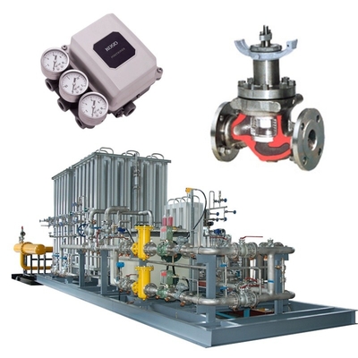 Deslizamento de válvula de controle de fluxo equipado com válvulas KOSO 500M/500D e 5200LA/6300LA Actuadores pneumáticos EP800 posicionadores de válvula