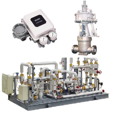 Valva de controle de fluxo deslizamento e KOSO 400H válvula de controle 5200LA/6100LA atuador pneumático EP800 posicionador CL420/CL523 válvula de bloqueio