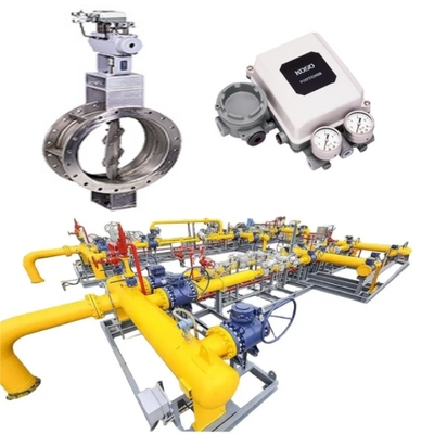 Válvulas de controle de pressão / fluxo e válvulas KOSO com atuadores pneumáticos 6300RA/6300RB/5200LA com conjuntos de válvulas de bloqueio EPA800/EPB800 CL420/CL523