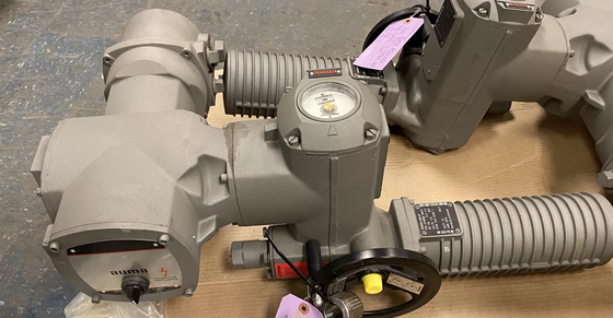 Actuadores elétricos versáteis de várias voltas SA e SAR da AUMA para automação de válvulas de porta ou válvulas globulares para usinas de energia