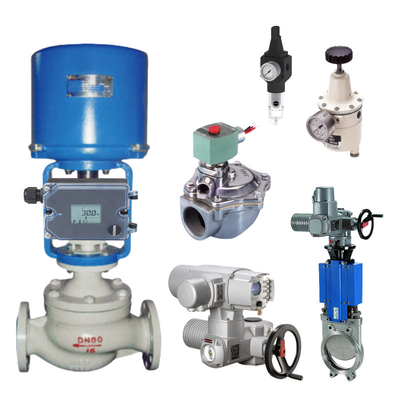 Actuadores de várias voltas SA e SAR da AUMA com posicionadores de válvulas pneumáticas SAMSON 3725 HART e válvula solenoide ASCO em estoque