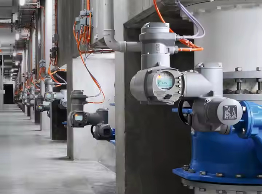 Actuadores de várias voltas SA e SAR da AUMA com posicionadores de válvulas pneumáticas SAMSON 3725 HART e válvula solenoide ASCO em estoque