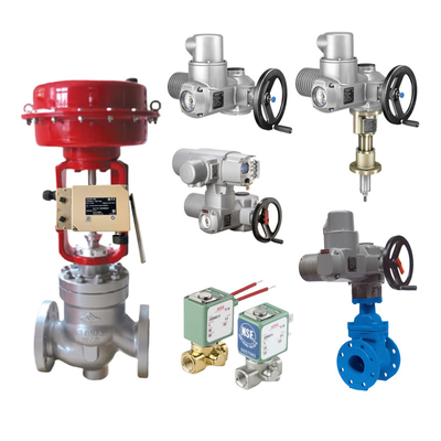 AUMA SA 07.2 a 16.2 SAREx 25.1 a 40.1 Atuador multi-torno com válvula de comando SAMSON 4763 e válvula solenoide ASCO em estoque