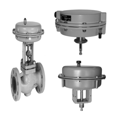 Samson 3241 Globo Valve e 3271 Actuador Pneumático, equipado com posicionador de válvulas produzido no país
