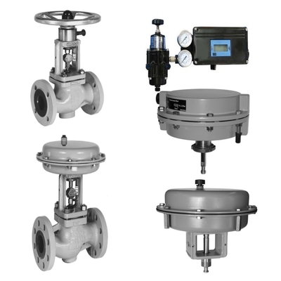 Samson 3241 Globo Valve e 3271 Actuador Pneumático, equipado com posicionador de válvulas produzido no país