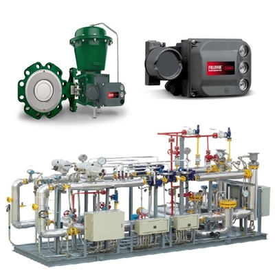 Válvula de controlo pneumático Fisher 8580/8590 Válvula de controlo 1052/2052 Actuador pneumático