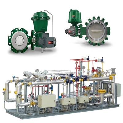 Válvula de controlo pneumático Fisher 8580/8590 Válvula de controlo 1052/2052 Actuador pneumático