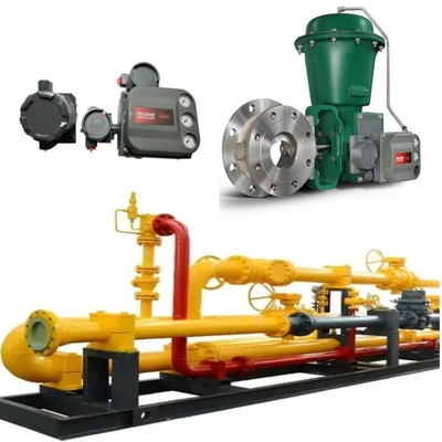 A válvula de comutação está equipada com um atuador Fisher 2052 e um controlador de válvula digital DVC6200.