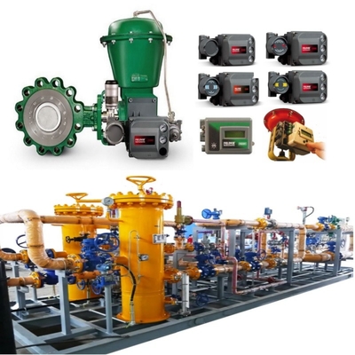 Deslizamento da válvula de controle de fluxo com EMERSON Fisher A11 Butterfly Valve 2052 Actuador DVC6200 posicionador 67CF regulador de tensão