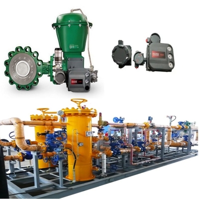 Deslizamento da válvula de controle de fluxo com EMERSON Fisher A11 Butterfly Valve 2052 Actuador DVC6200 posicionador 67CF regulador de tensão