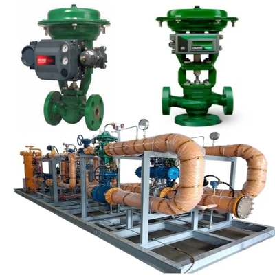 Deslizamento da válvula de controle de fluxo com válvula de controle e atuador EMERSON Fisher GX com posicionador de válvula DVC6200/DVC2000