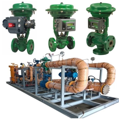 Deslizamento da válvula de controle de fluxo com válvula de controle e atuador EMERSON Fisher GX com posicionador de válvula DVC6200/DVC2000
