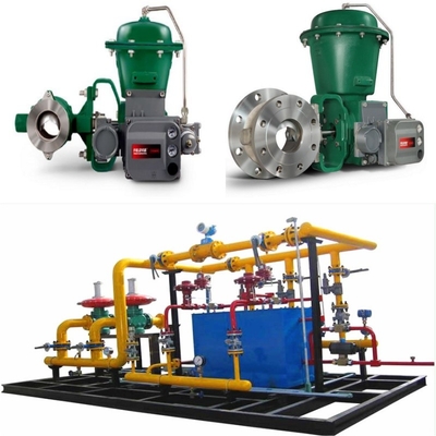 Deslizamento da válvula de controle de fluxo com válvula de controle Fisher Vee-Ball V150/V200/V300 2052 atuador DVC6200 posicionador