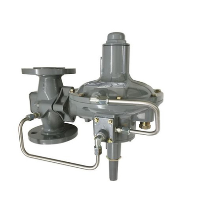 Regulador de pressão/controle de fluxo Skid Emerson Fisher 299H/299HV/299HR/299HVR e conjunto de manômetros Wicka