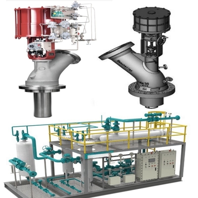 Válvula de controlo pneumática com sinal de controlo linear de 4-20 MA e ligação de flanges para a gama de pressões
