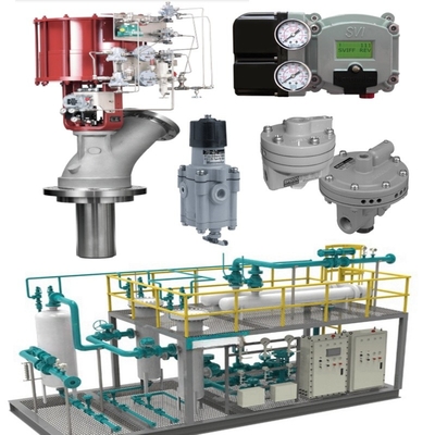 Válvula de controlo pneumática com sinal de controlo linear de 4-20 MA e ligação de flanges para a gama de pressões
